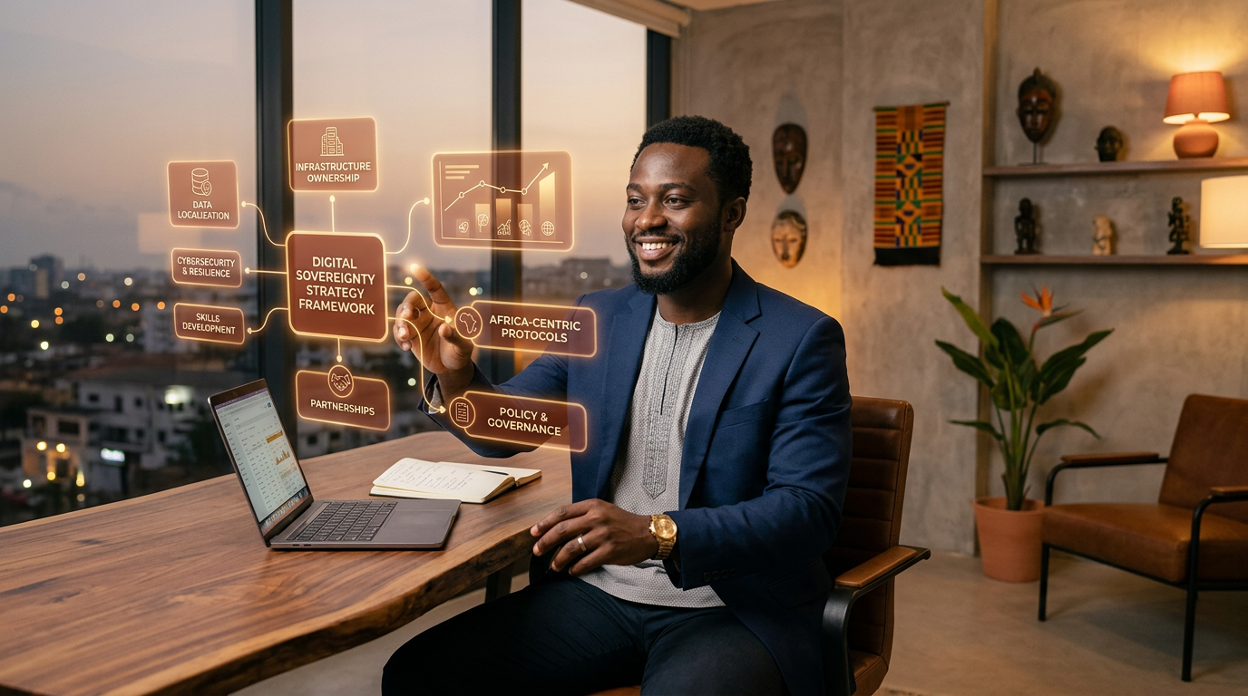 African founder reviewing AI readiness strategy